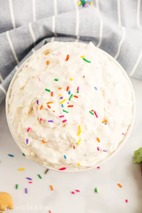 Cake Batter Dip Recipe 4 ingredient funfetti dip