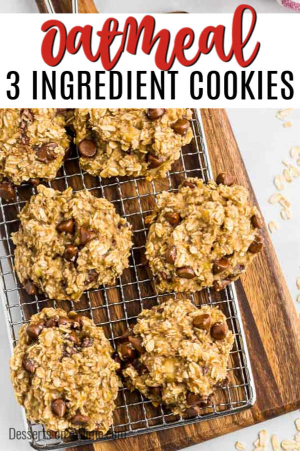 3 ingredient oatmeal cookies the best oatmeal cookies