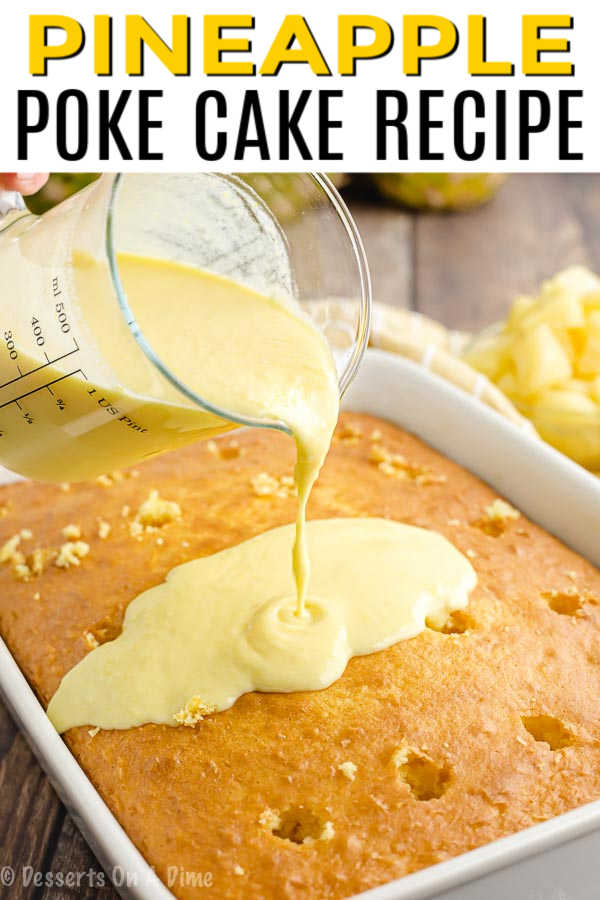 Pineapple Poke Cake Recipe Pineapple Pudding Poke Cake