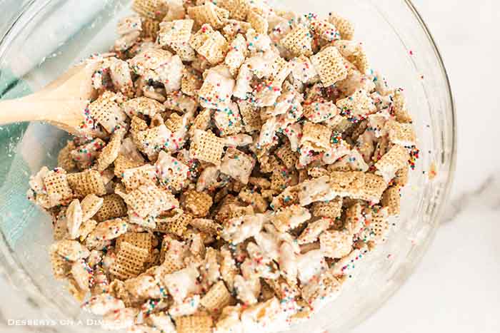 Funfetti Puppy Chow Recipe How To Make Funfetti Puppy Chow