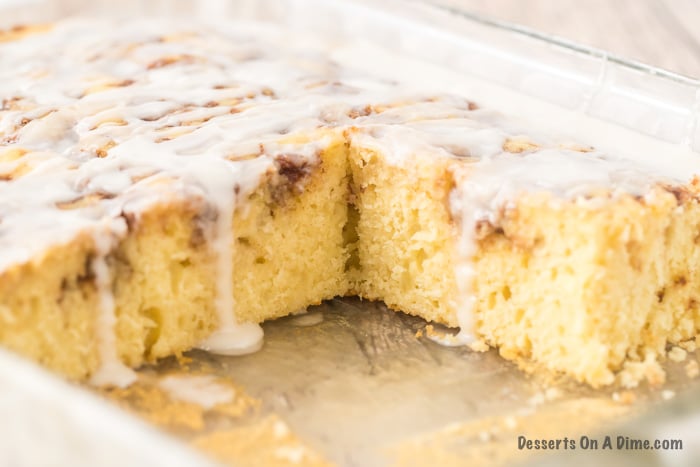 Sheet Pan Cinnamon Roll Cake