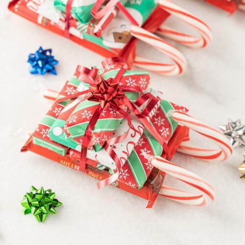 Candy cane sleighs - How To Make Candy Cane Sleighs