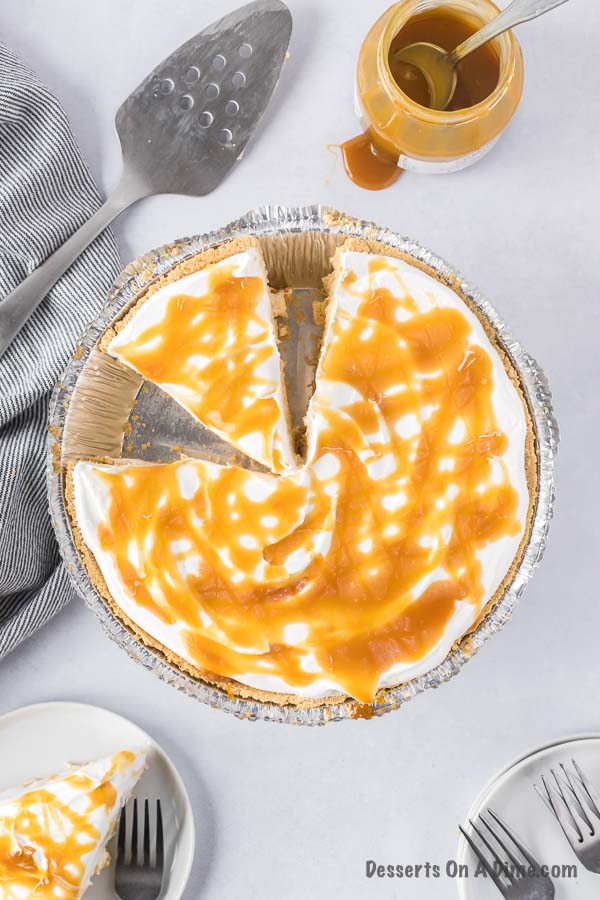 No bake salted caramel pie creamy and delicious
