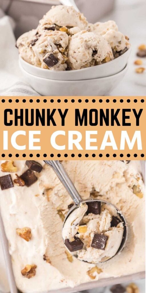 Chunky Monkey Ice Cream No Churn Ice Cream Recipe