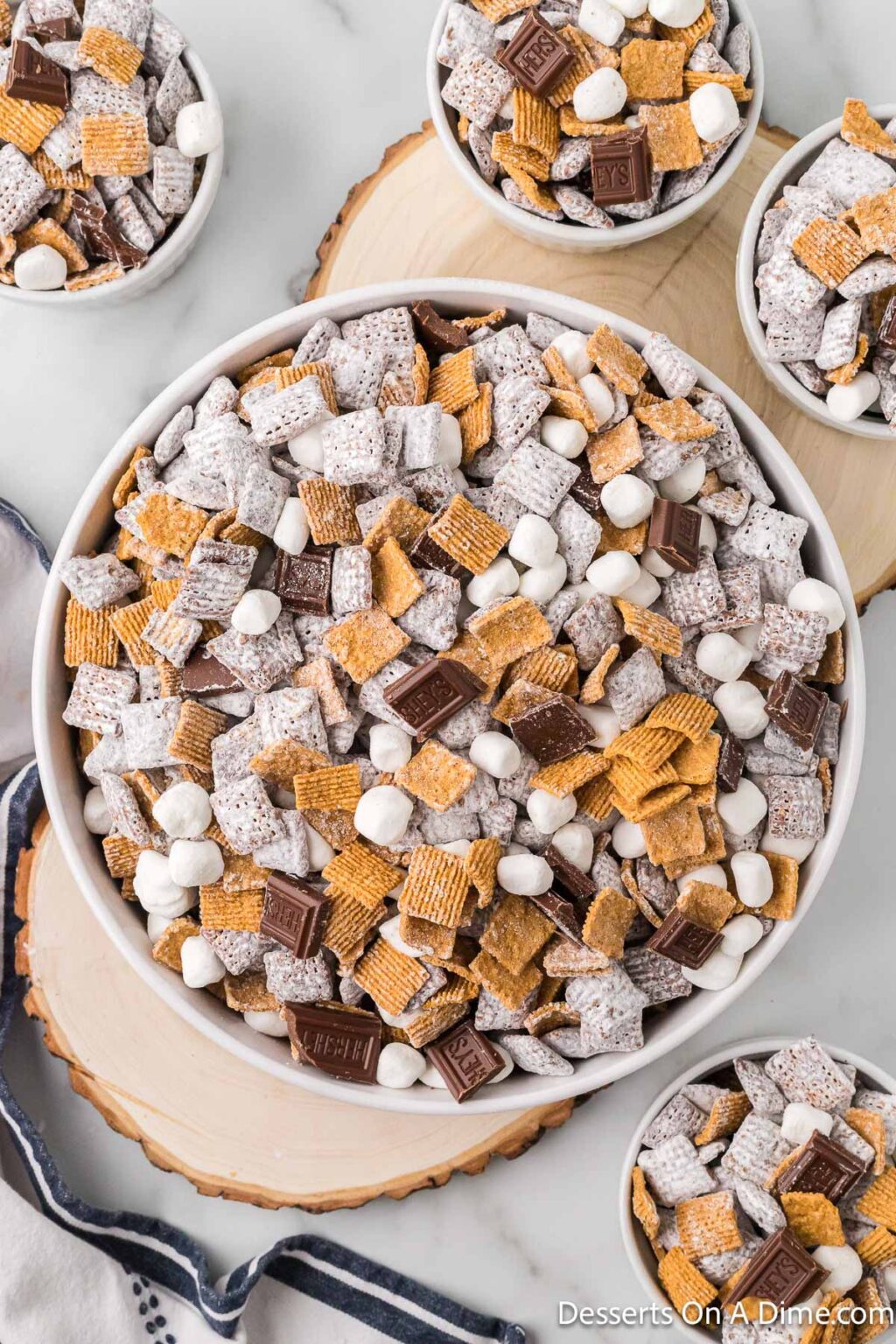 S'mores Puppy Chow & VIDEO - Desserts on a Dime