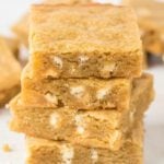 A stack of blondie squares.