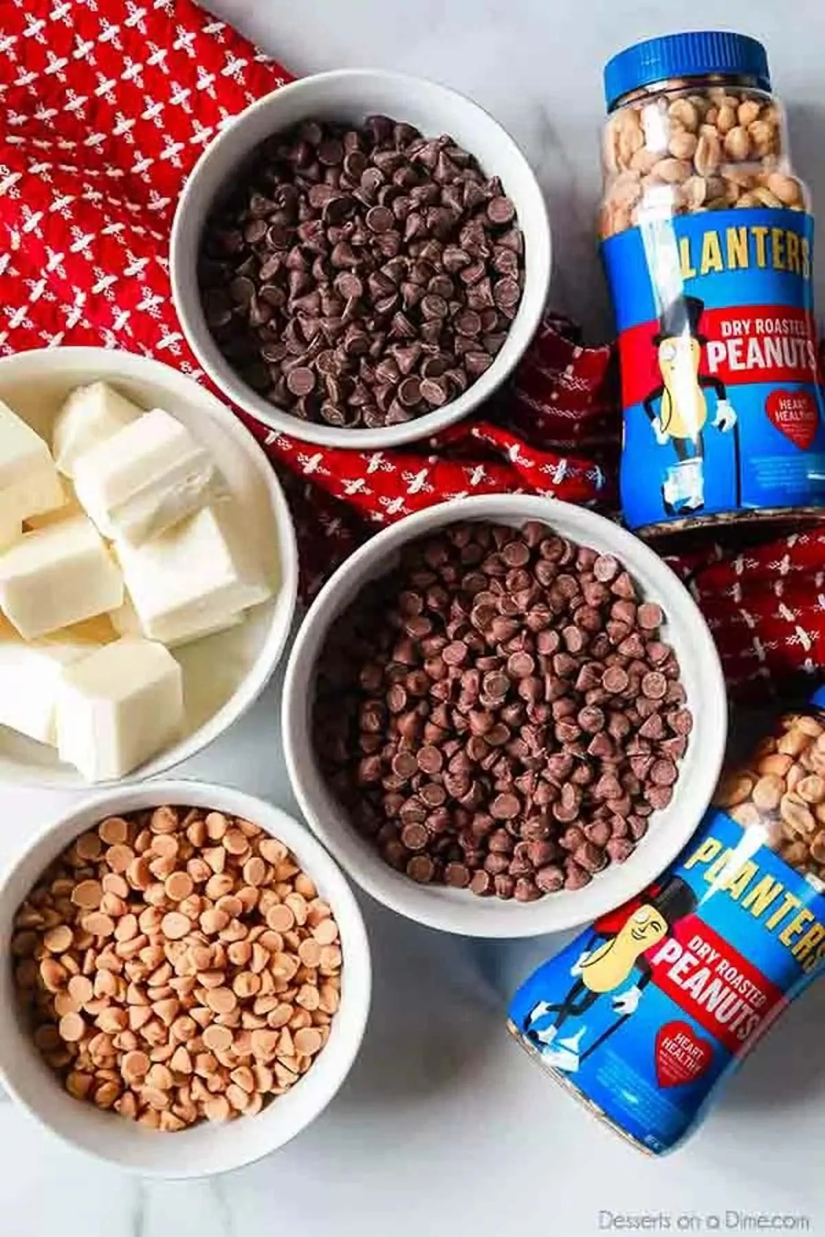 Crockpot Peanut Clusters Recipe is a simple dessert idea with only 5 ingredients. The crock pot does all the work and the results are tasty chocolate candy. Ingredients for Chocolate peanut Clusters