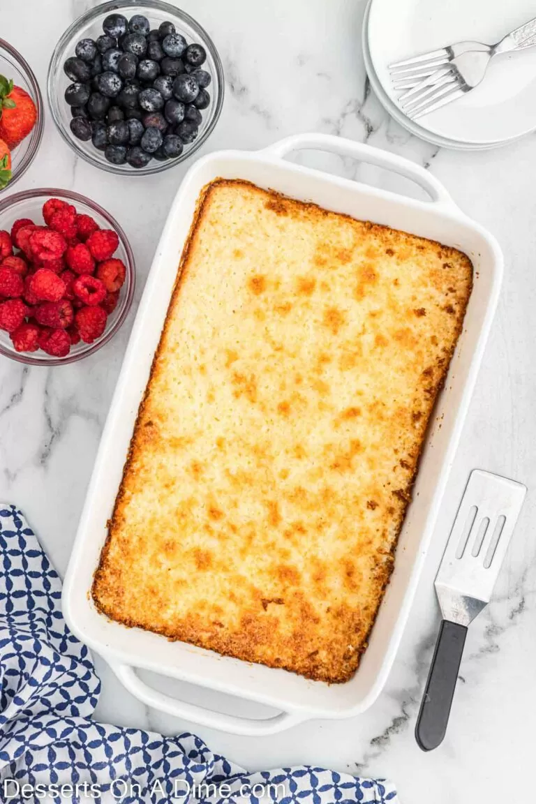 Pineapple Angel Food Dump Cake Recipe Desserts on a Dime