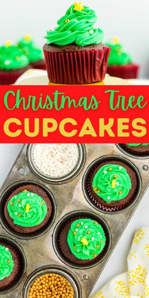 Christmas Tree Cupcakes How to make Christmas tree cupcakes