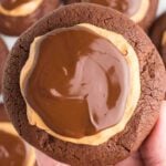 Buckeye Crumbl Cookie up close.