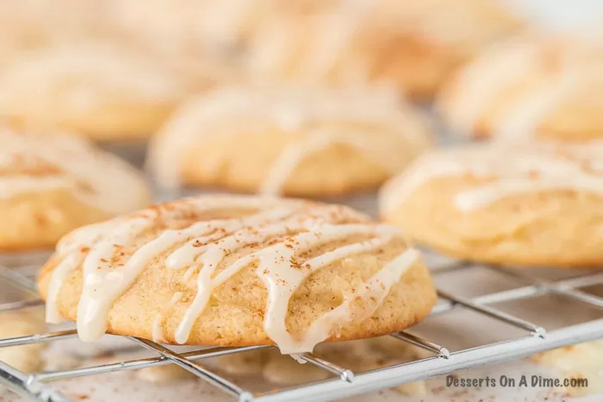 Cookies with glaze on top. 