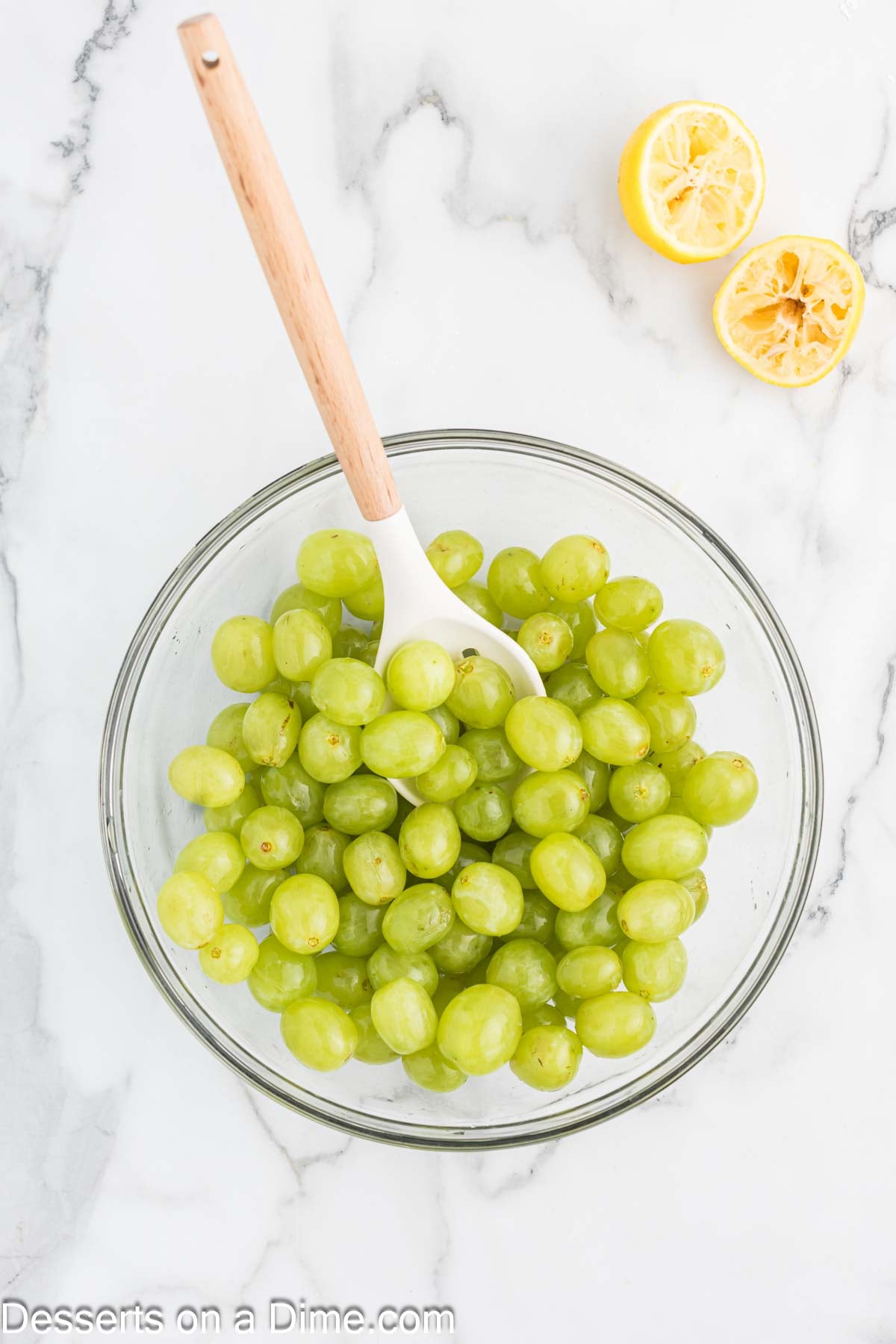 Grapes in a large bowl.