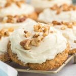 Carrot Cake Cookies arranged together.