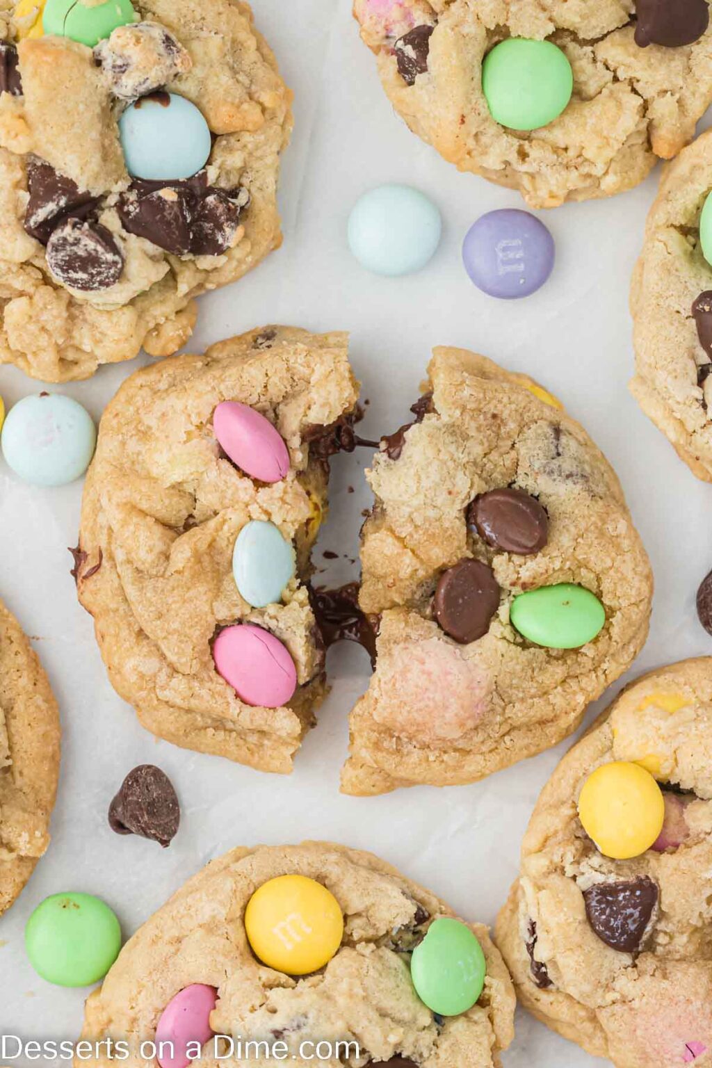 Easter Chocolate Chip Cookies