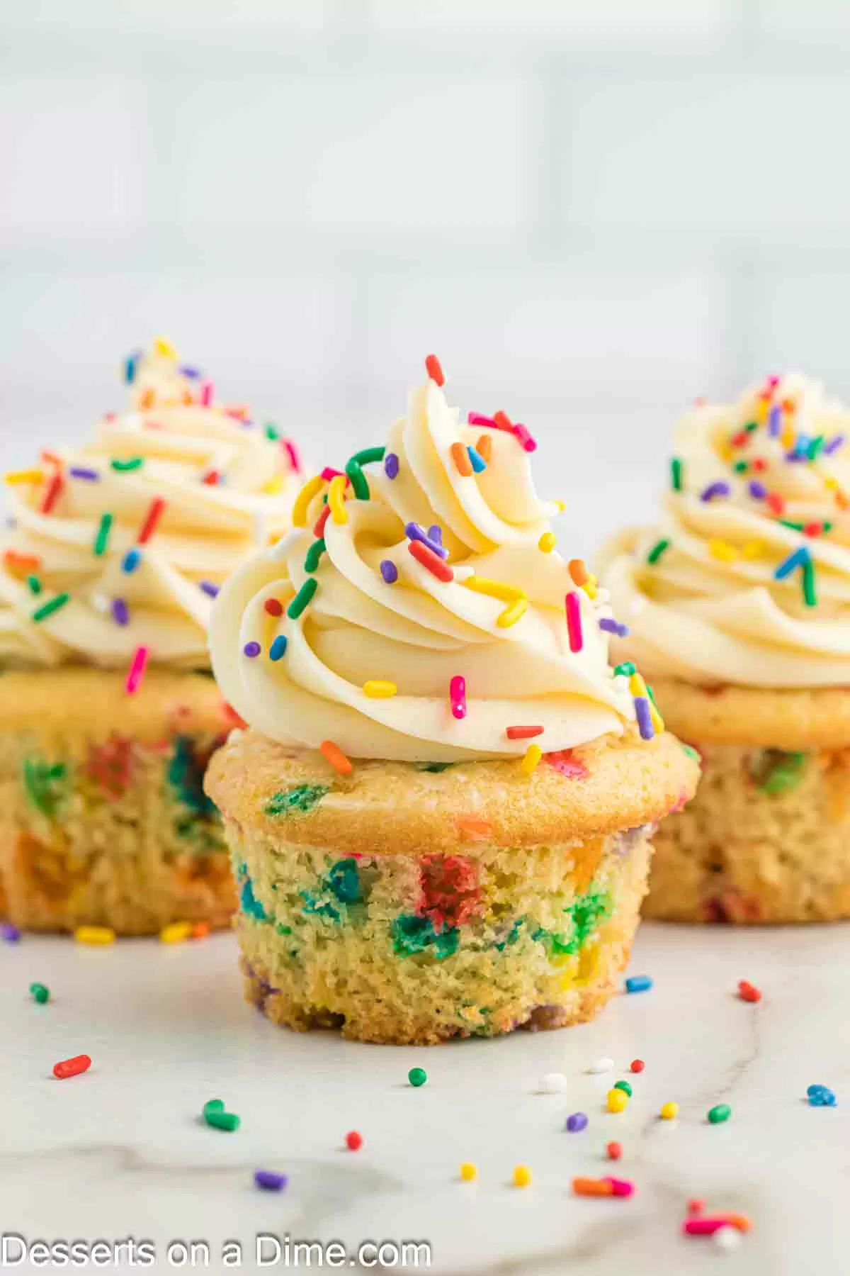 Confetti Cupcakes Homemade Funfetti Cupcakes