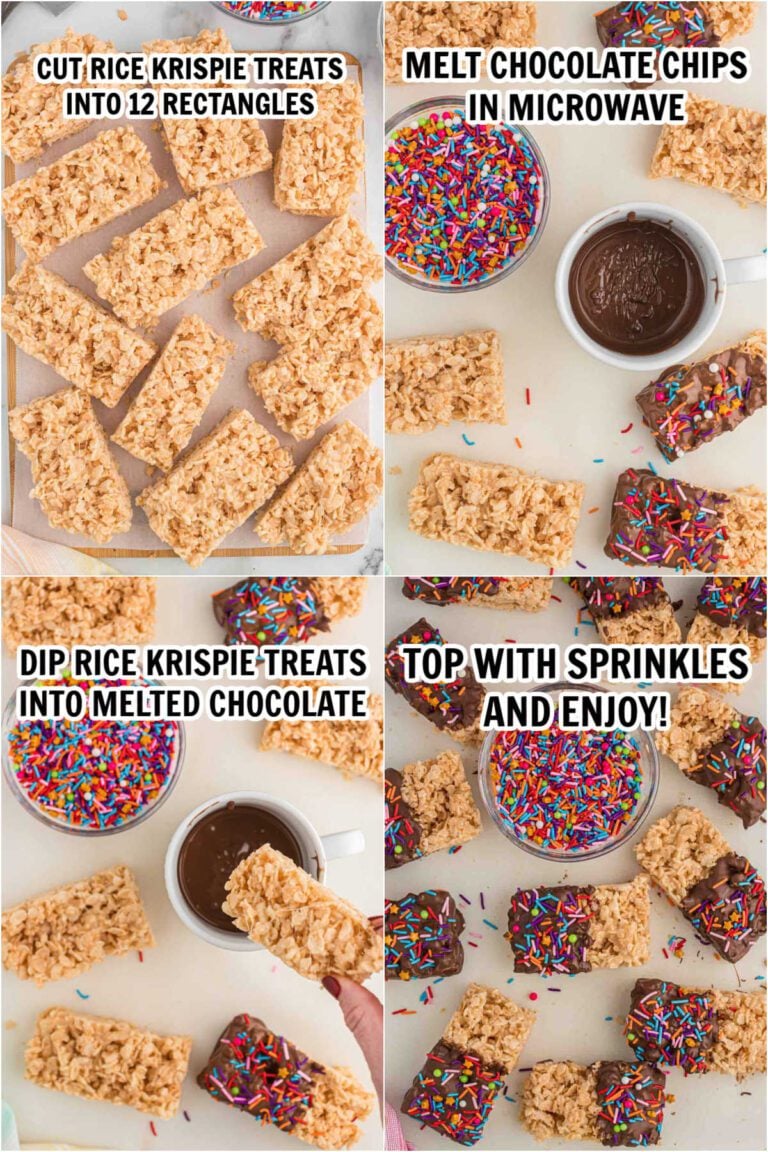 Chocolate Dipped Rice Krispie Treats Fun and Festive Recipe