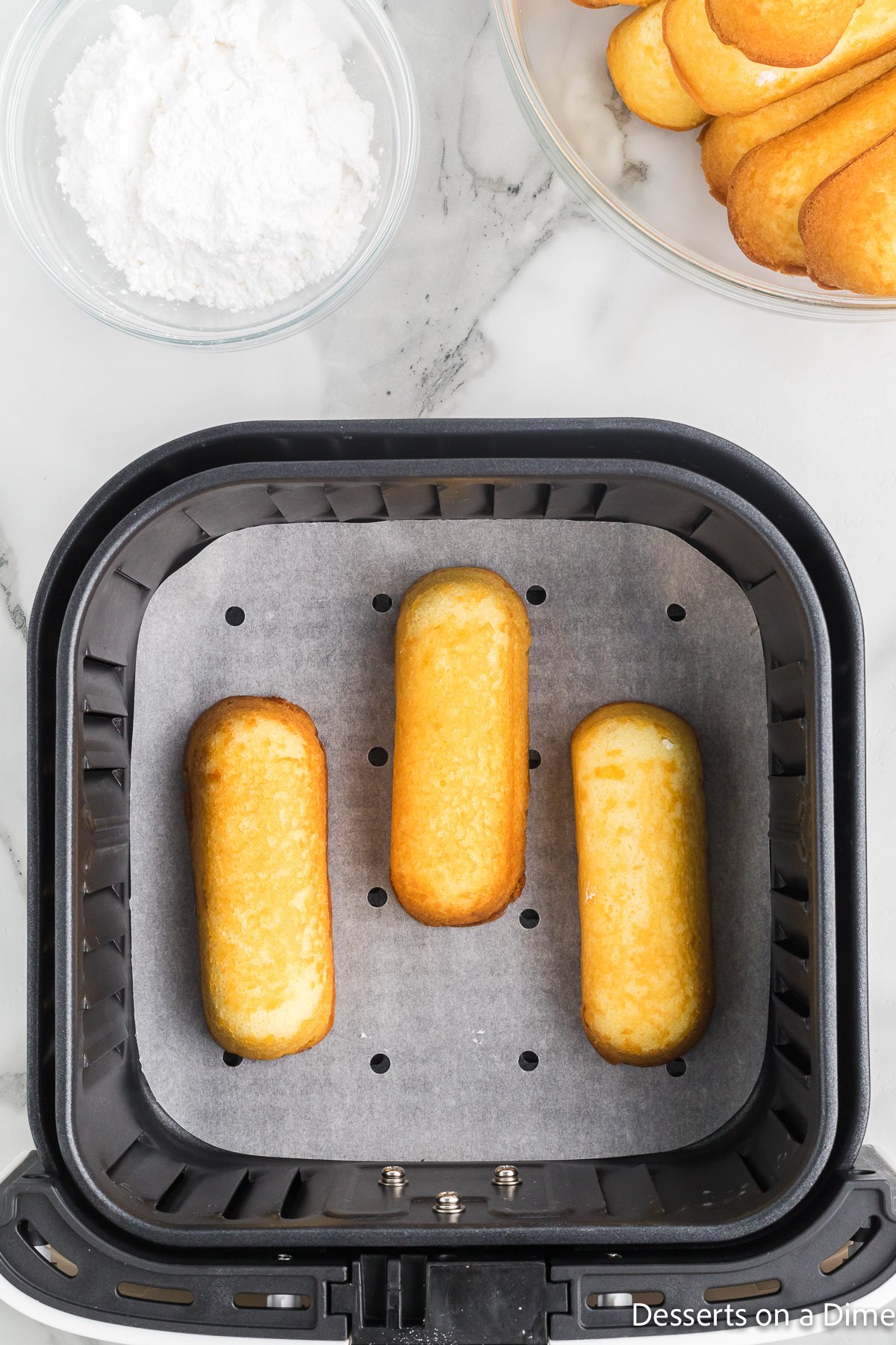 Twinkies in air fryer.