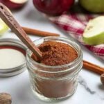 Apple pie spice in a jar.