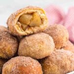 Air Fryer Apple Pie bombs on a plate.