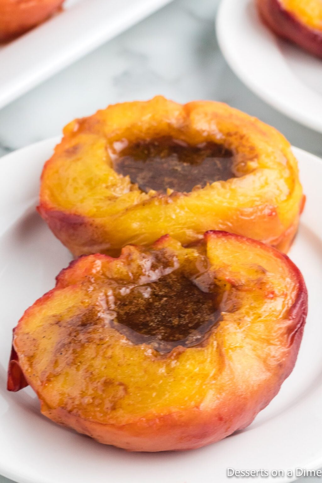 Air Fryer Peaches Desserts On A Dime