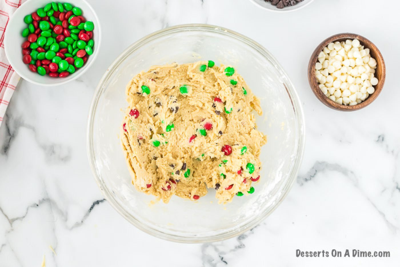 Dough combined together. 