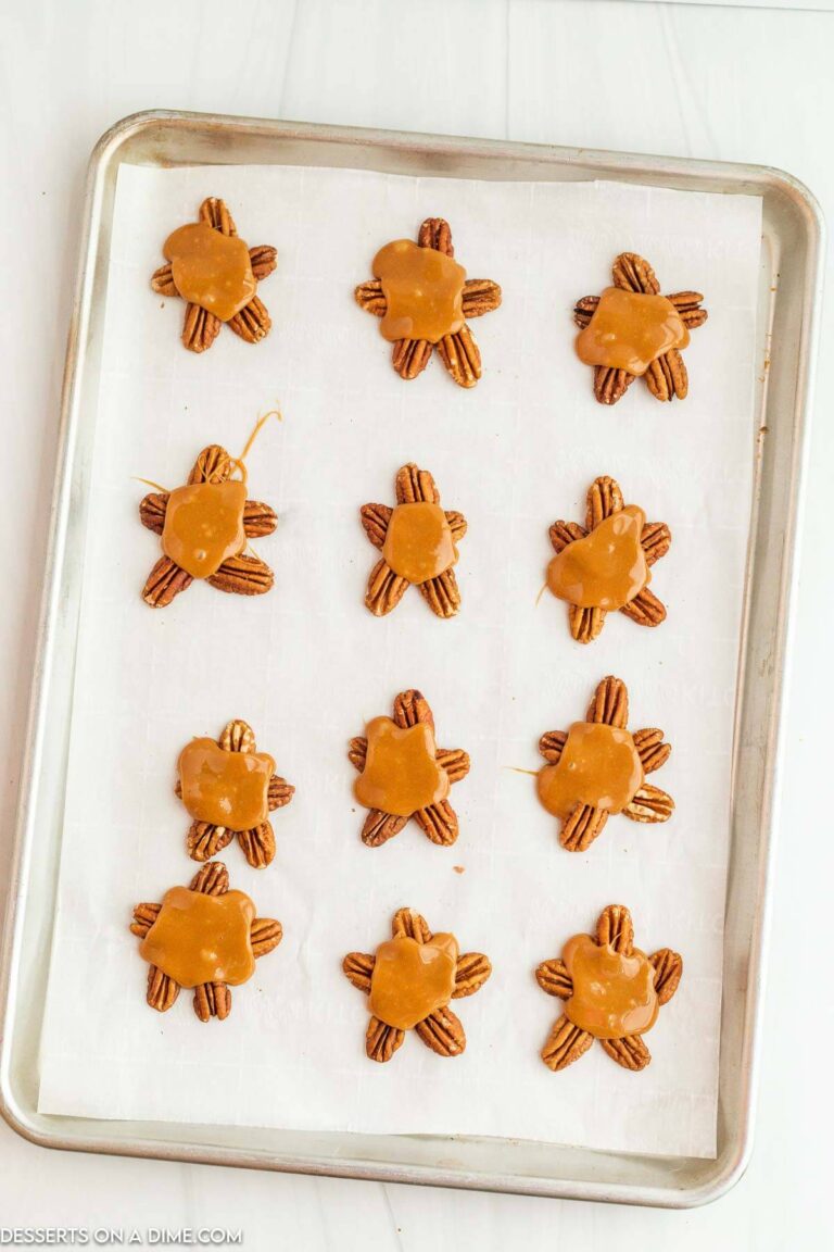 Chocolate Turtles - Desserts on a Dime