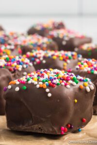 Chocolate Covered Rice Krispie Treats - Desserts on a Dime