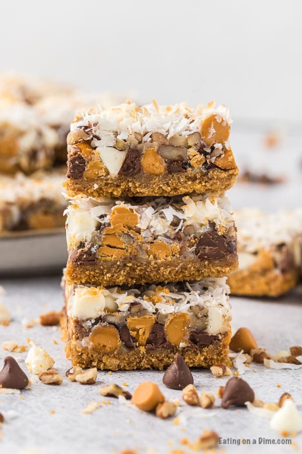 7 Layer bars stacked together. 