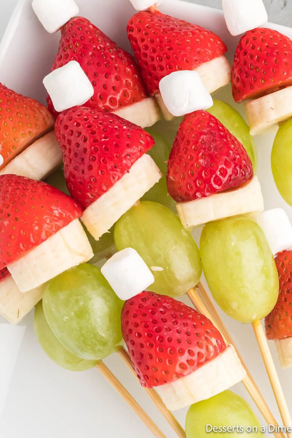 Grinch Fruit Kabobs, Easy and Adorable
