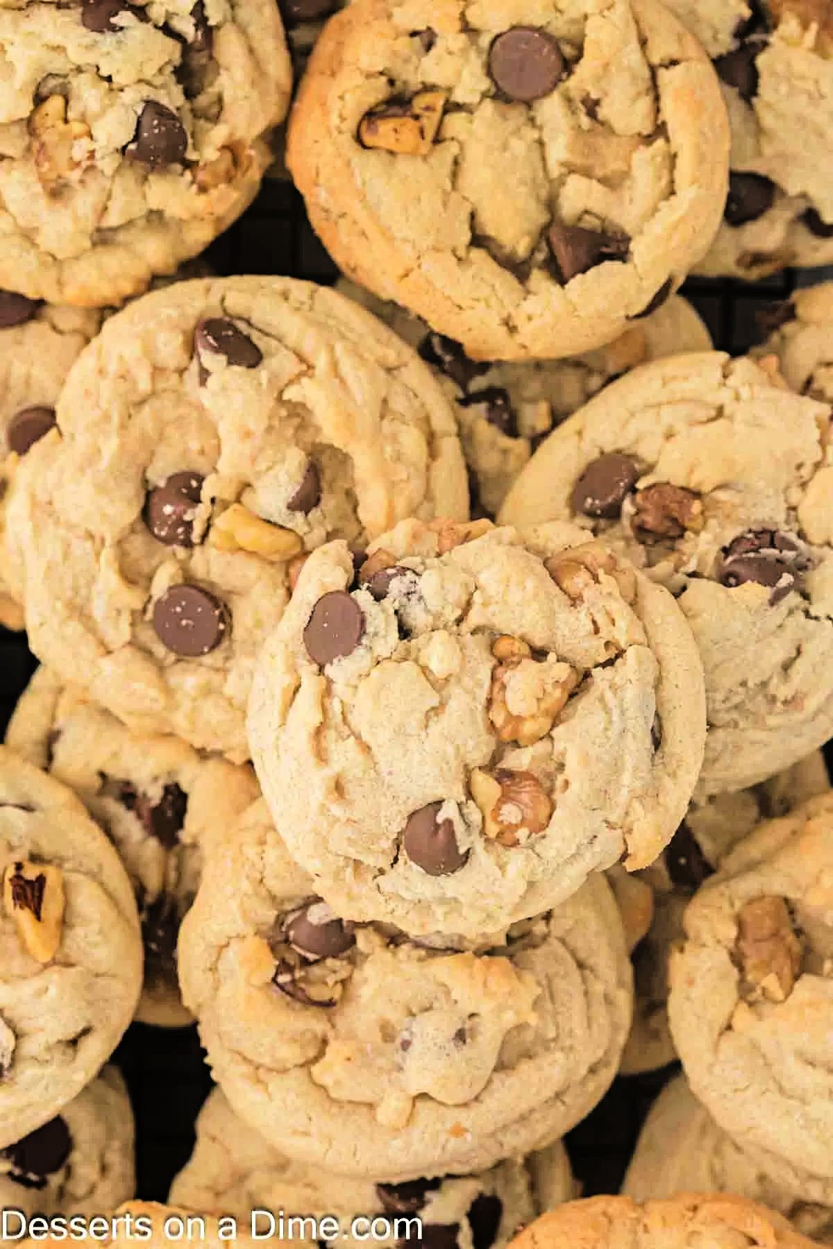 Chocolate Chip Walnut Cookies ready to enjoy. 