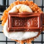 S'mores cups on a wire rack.