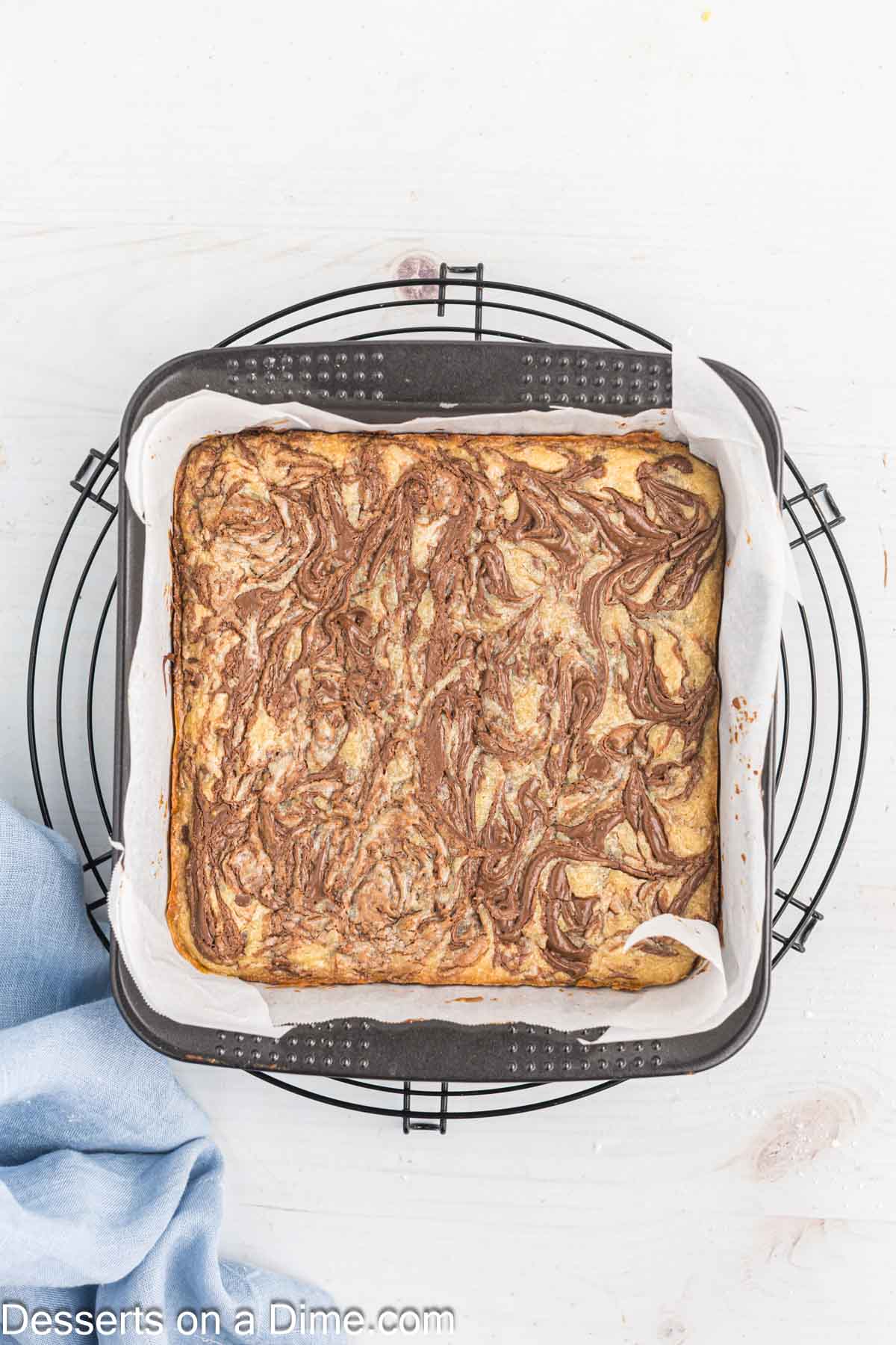 Bars on cooling rack. 