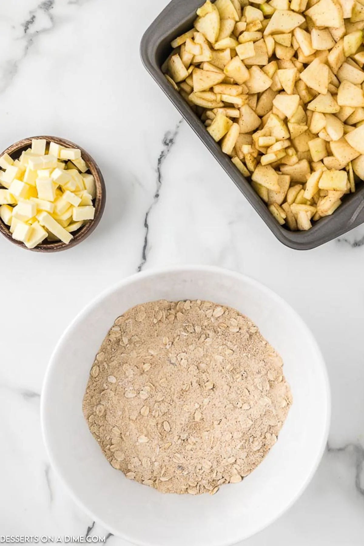 Brown sugar mixture in a bowl. 