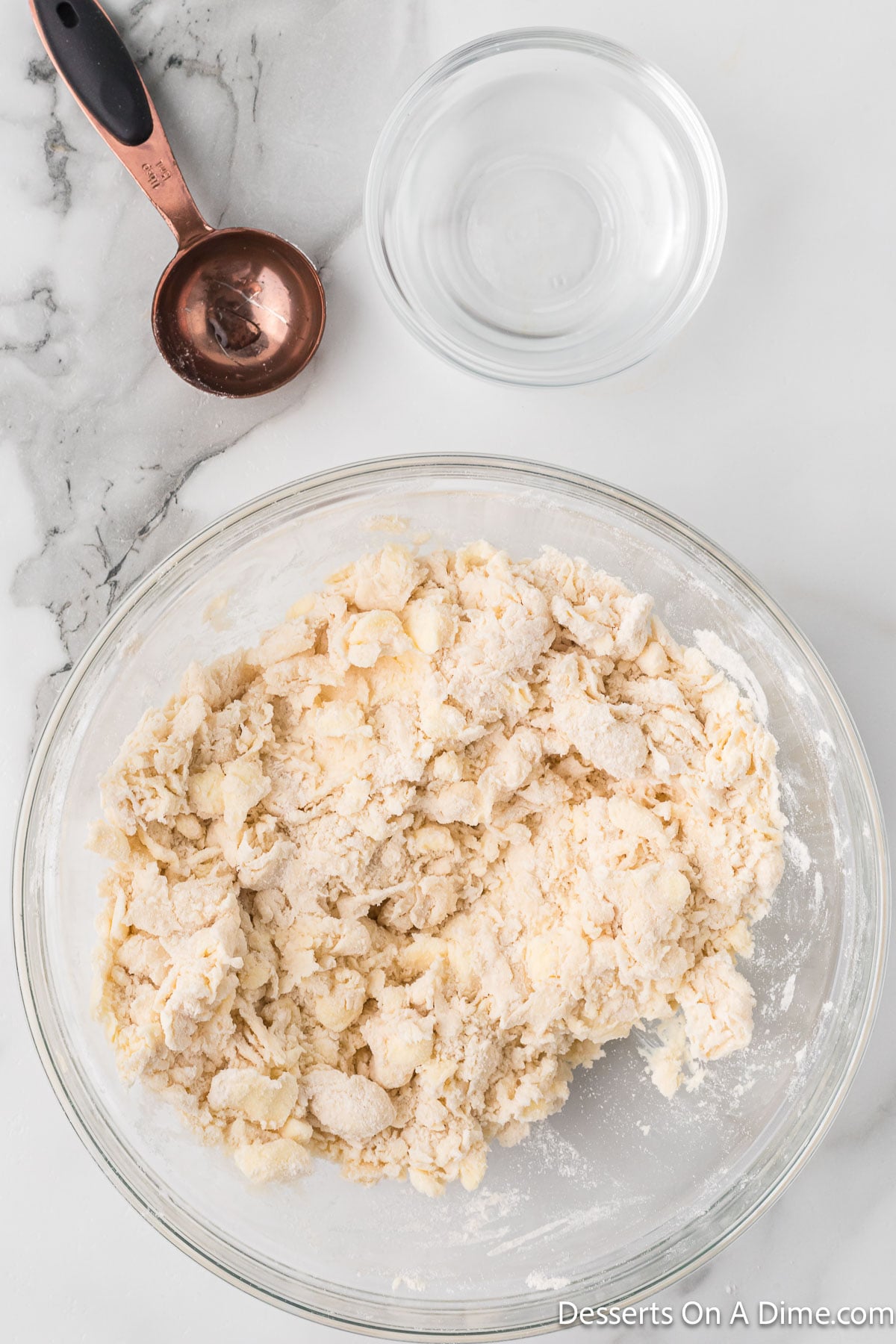 Water gradually added to flour mixture. 