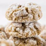 Pumpkin Cookies stacked together.