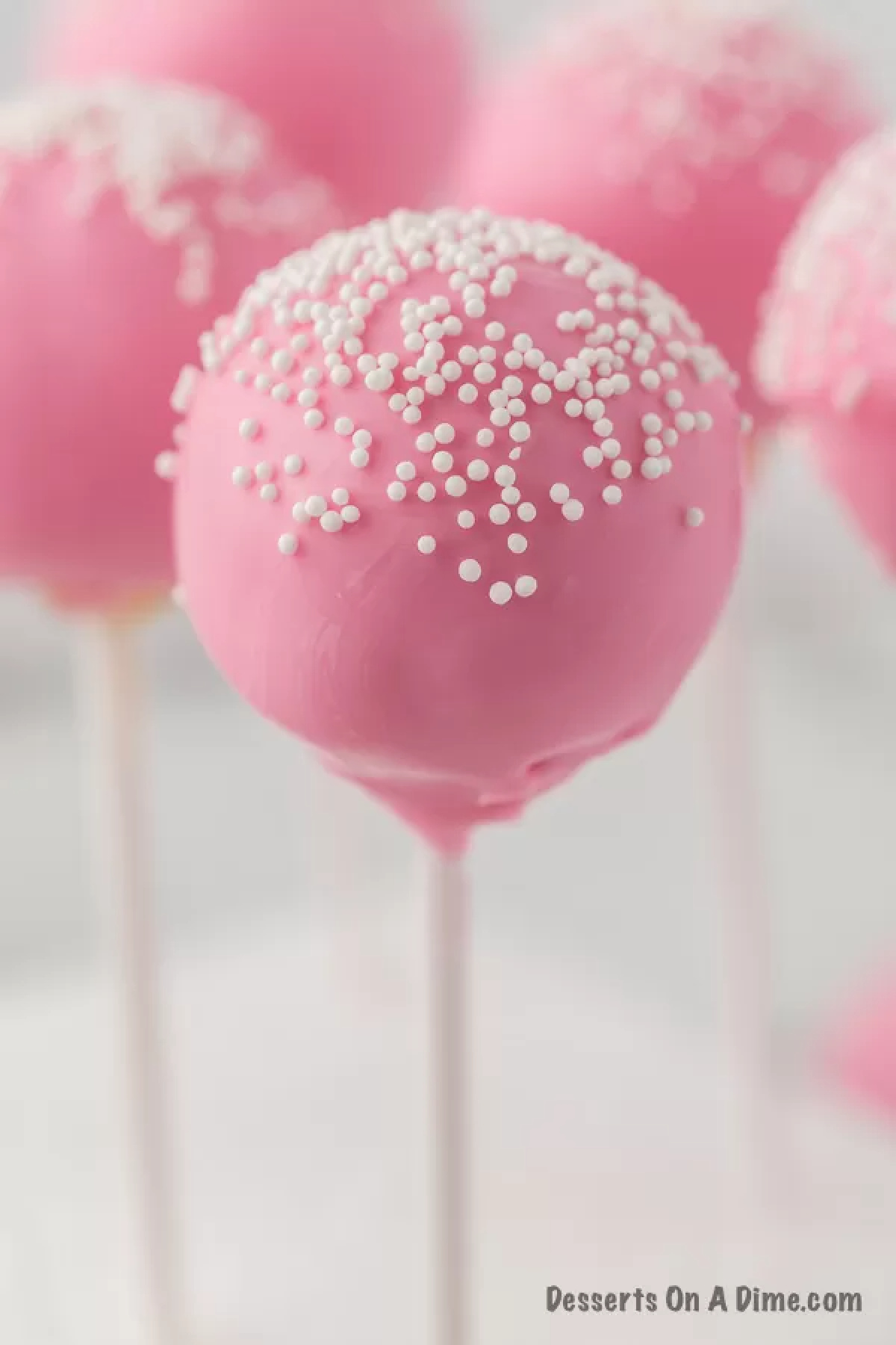 Copycat starbucks cake pop up close. 