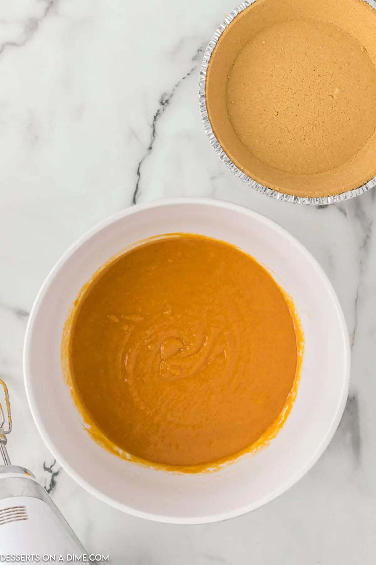 Pie filling combined in a bowl. 