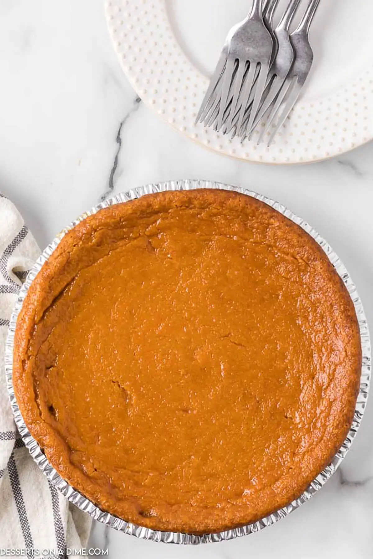 Pie baked and cooling. 