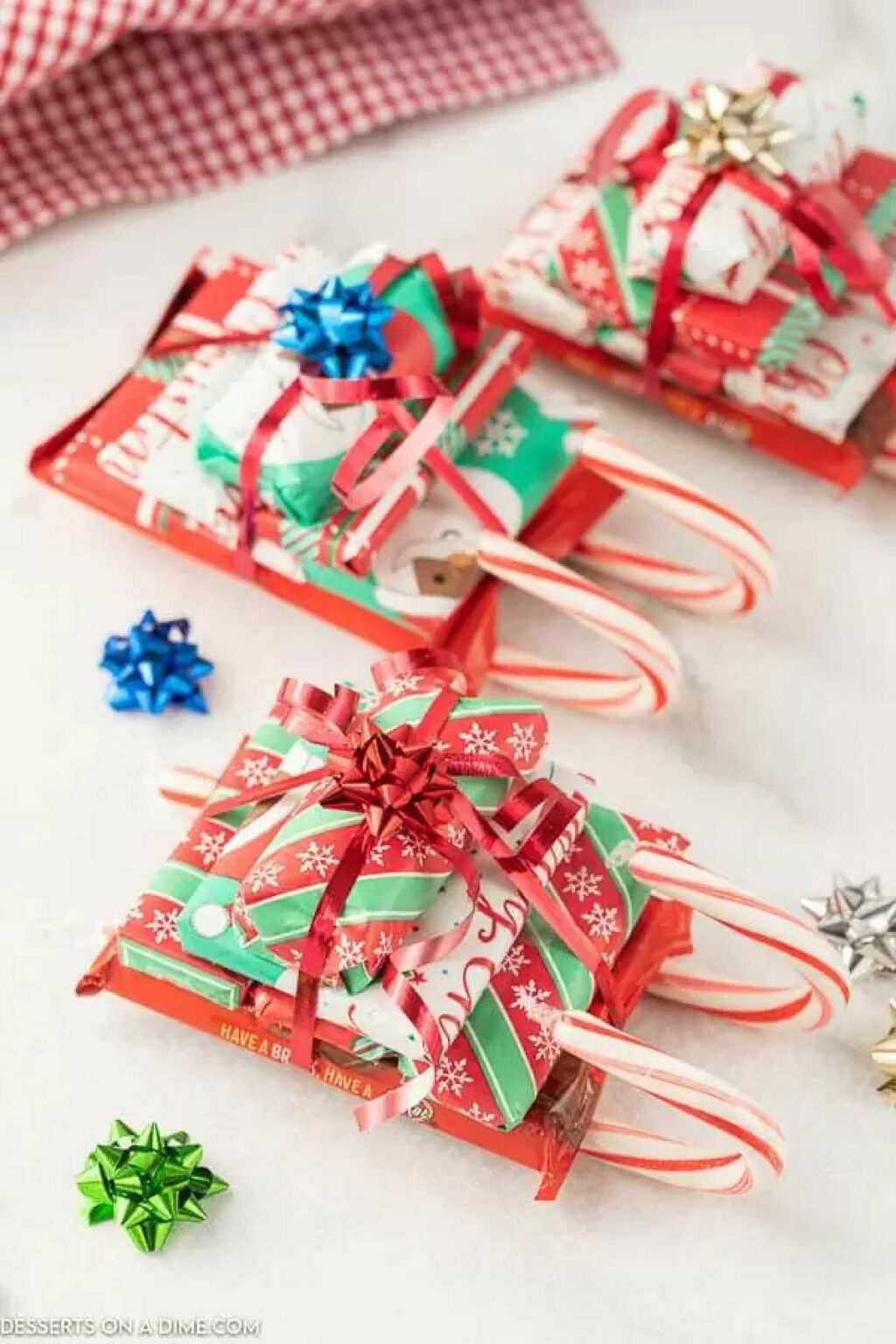 Candy cane sleighs - How To Make Candy Cane Sleighs