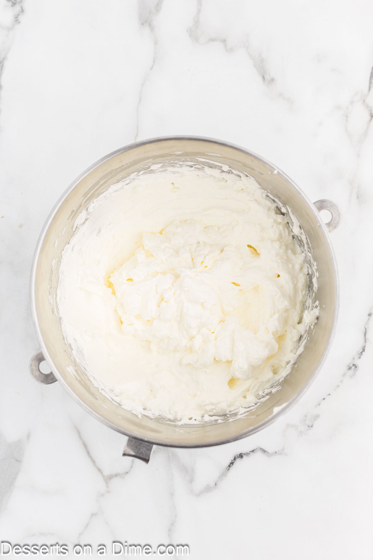 Heavy whipping cream in a bowl. 