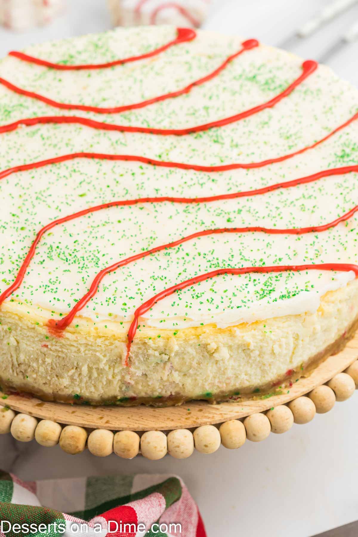 Little Debbie Cheesecake decorated and ready to serve. 