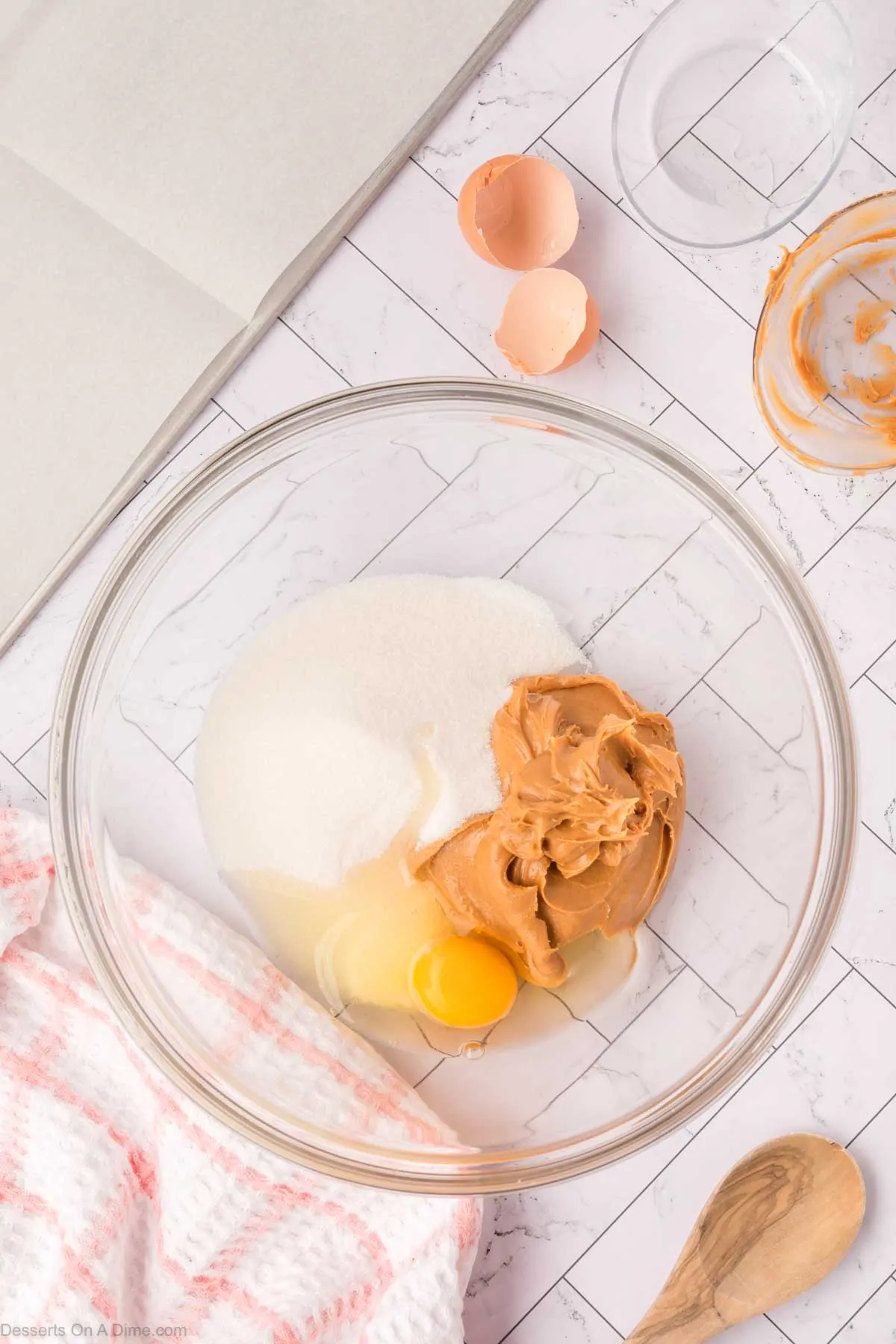 Cookie Ingredients in a bowl.