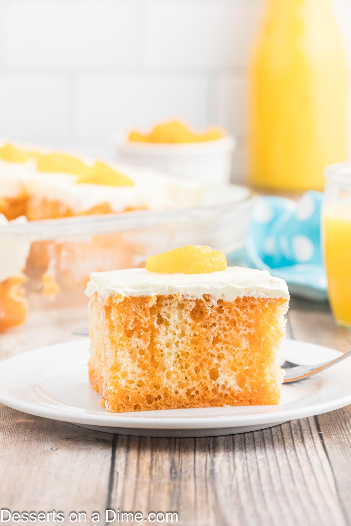 Cake cut and sliced. 