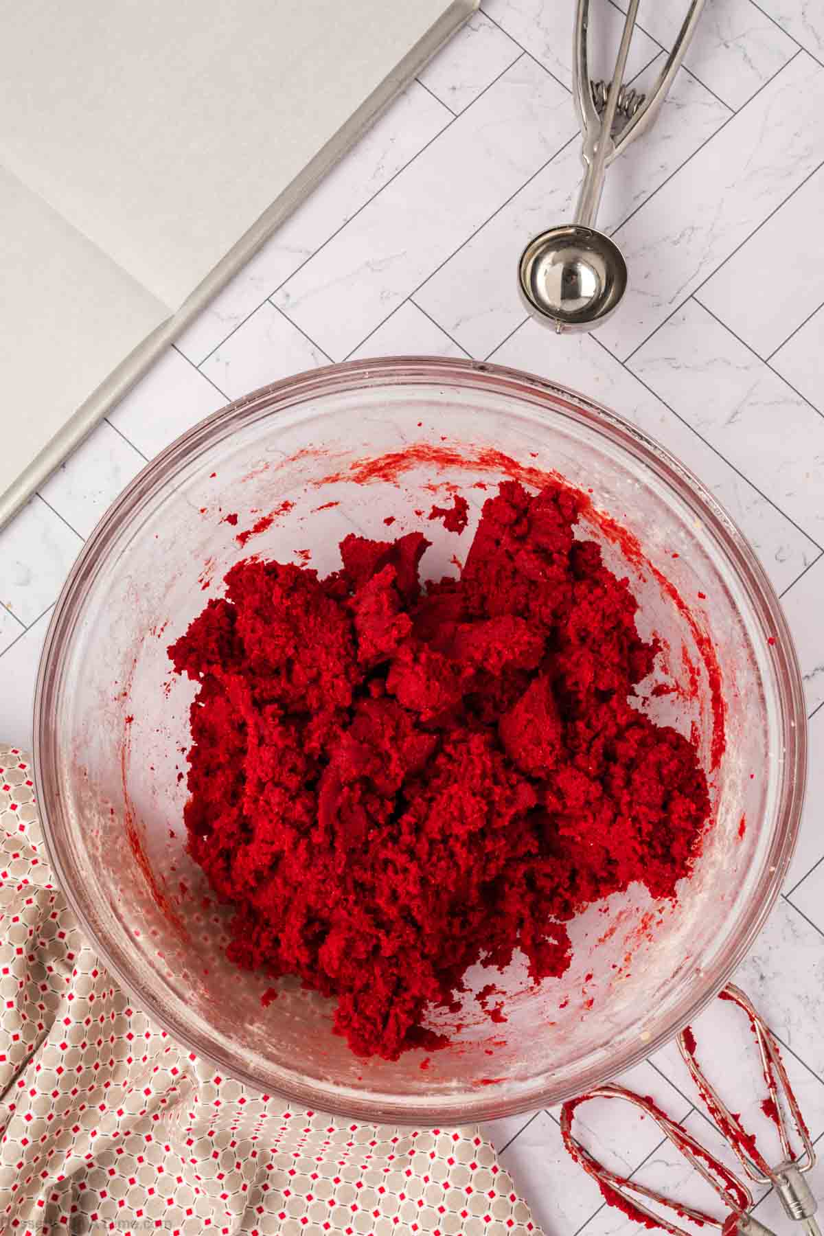 Dough combined until blended.