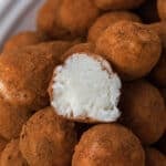 Irish Potato Candy up close.