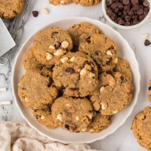 Marry Me cookies on a white plate.