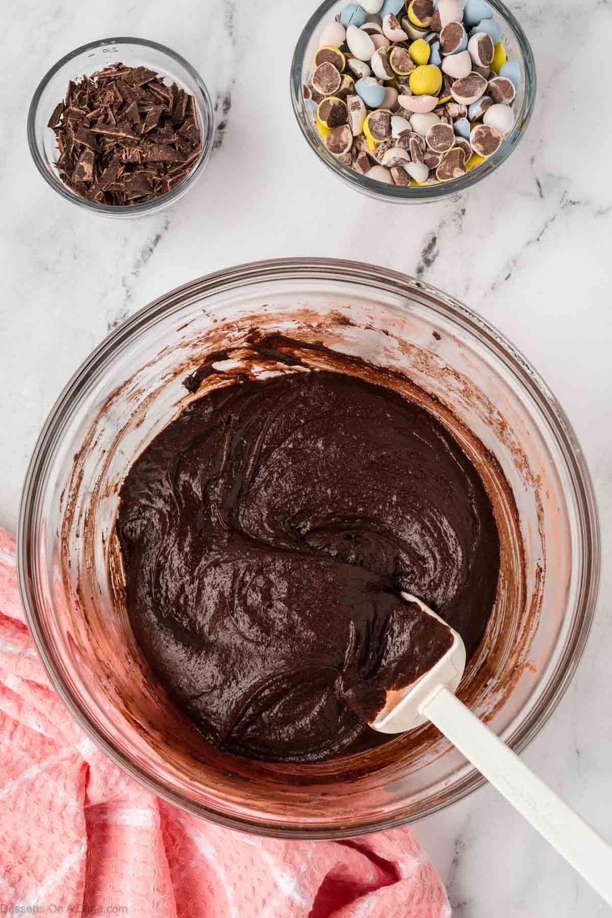 Batter combined together until smooth.