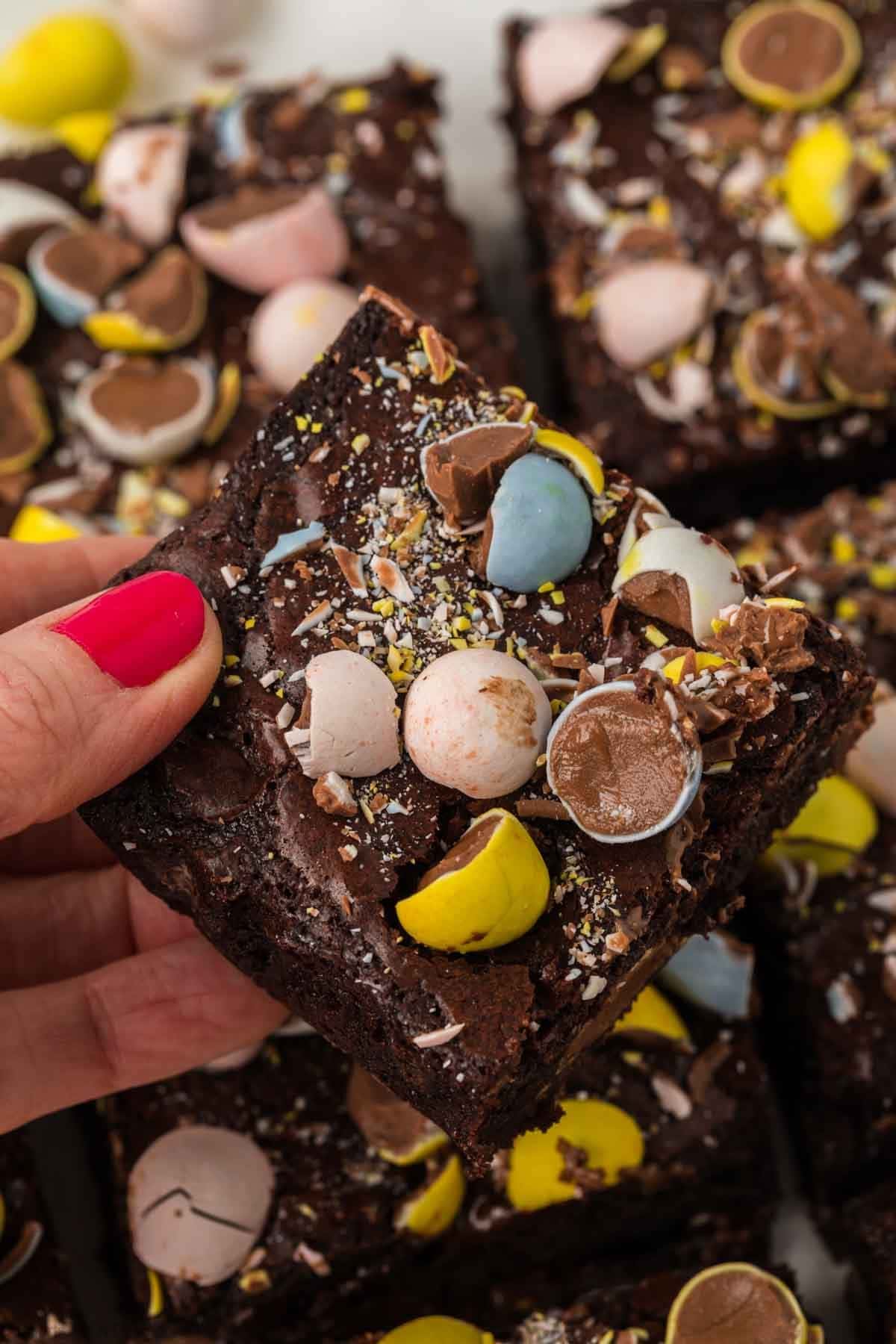 Cadbury Egg Brownie Bliss 17 Cadbury Egg Brownies